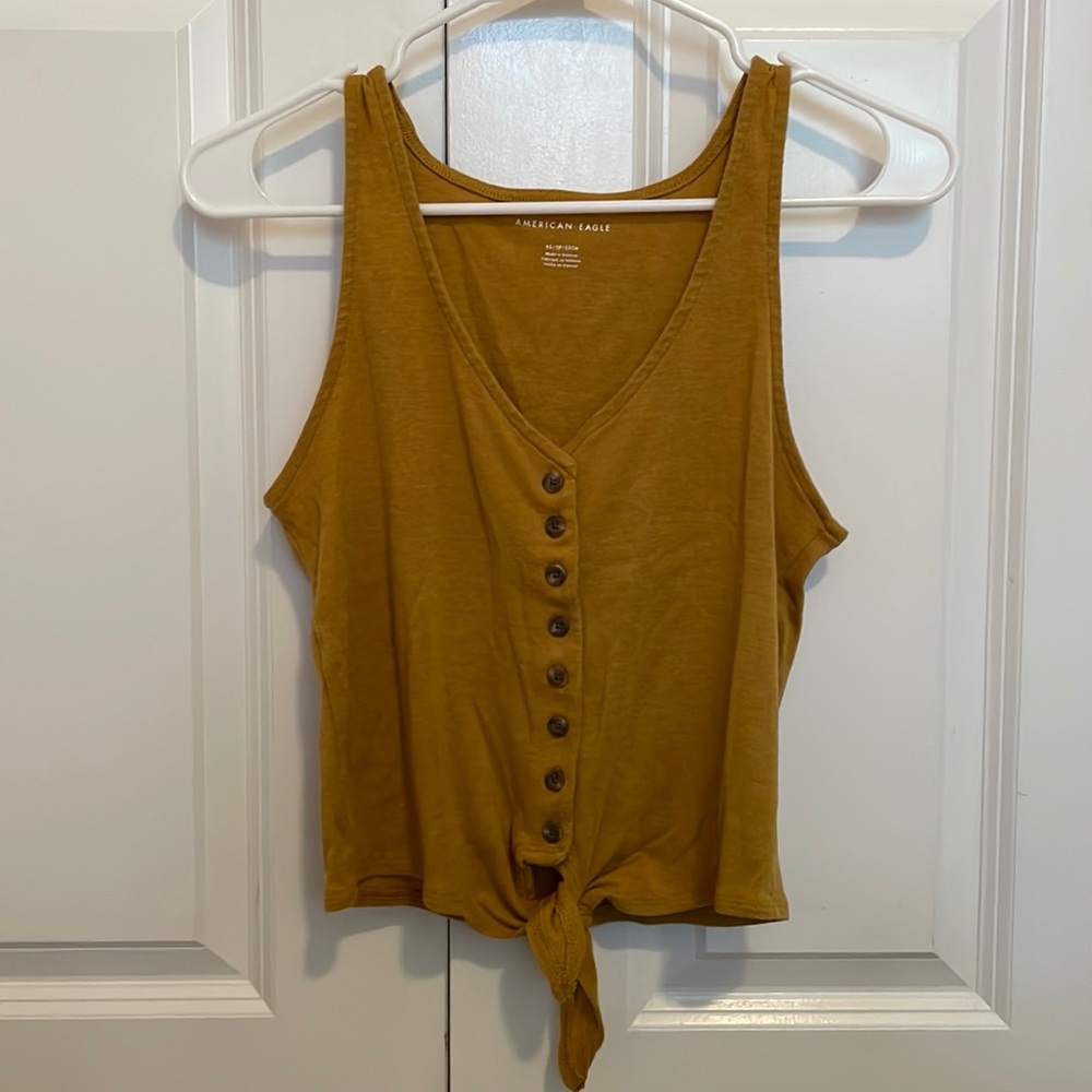 AE Boho Button Down Tank